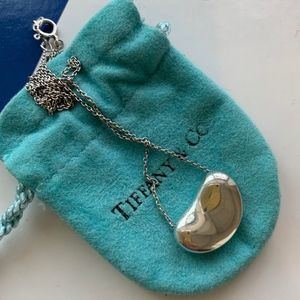 Tiffany & Co. bean silver necklace